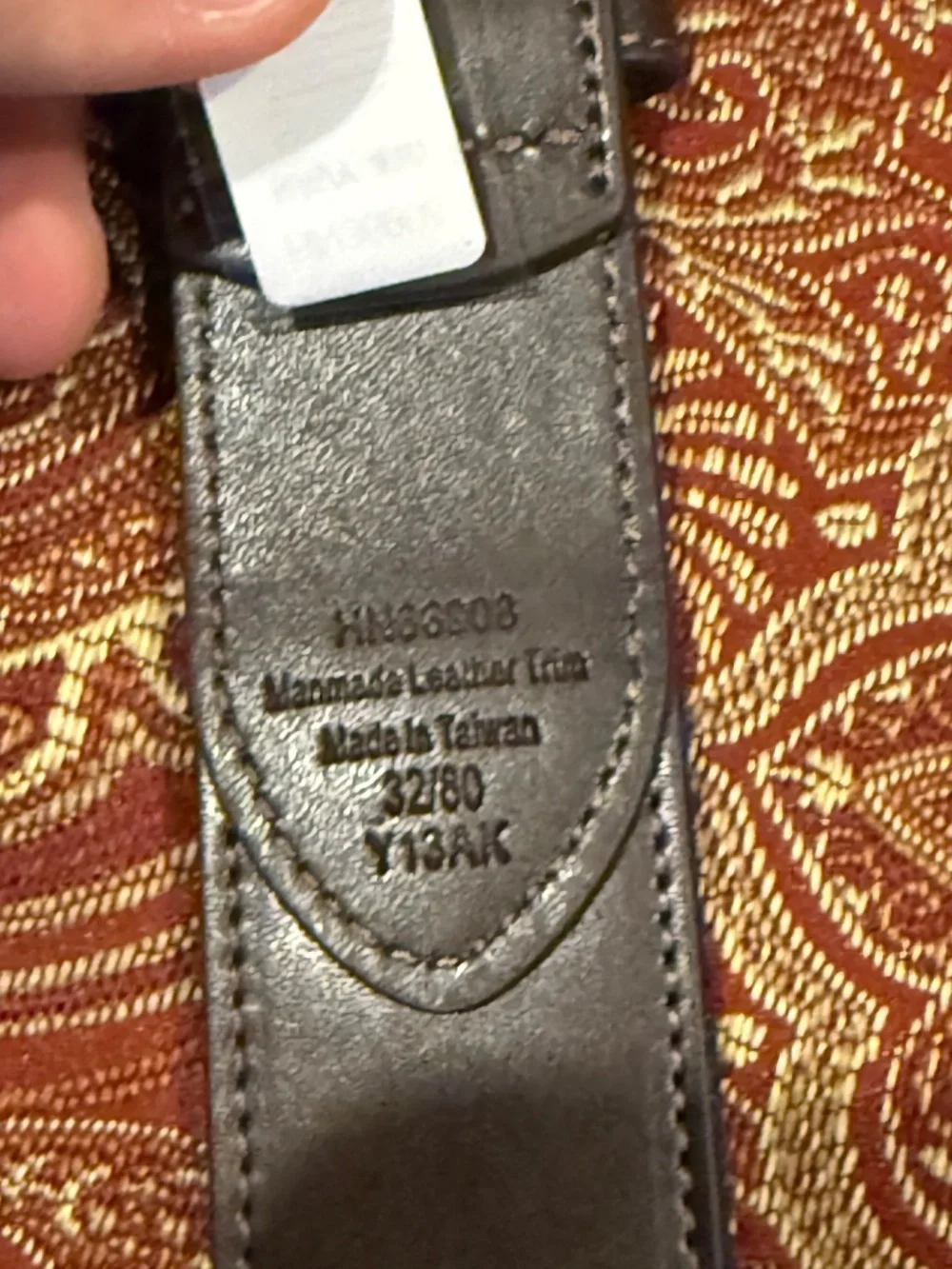 Penguin Men's Size 32 Navy American Flag Belt MSRP $60